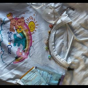 YESSTYLE y2k care bears crop tee